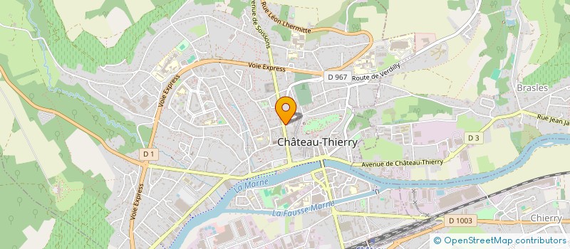 localisation de l'entreprise BIEN ETRE à CHATEAU-THIERRY