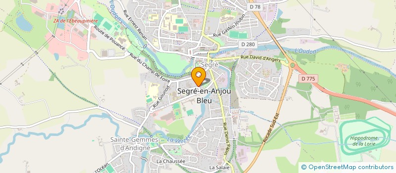 localisation de l'entreprise BIEN ETRE à SEGRE-EN-ANJOU BLEU