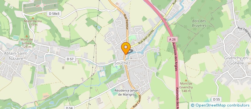 localisation de l'entreprise BIEN ETRE  SOUCHEZ