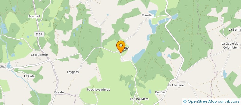 localisation de l'entreprise BIEN-ETRE 87 à CHATEAU-CHERVIX