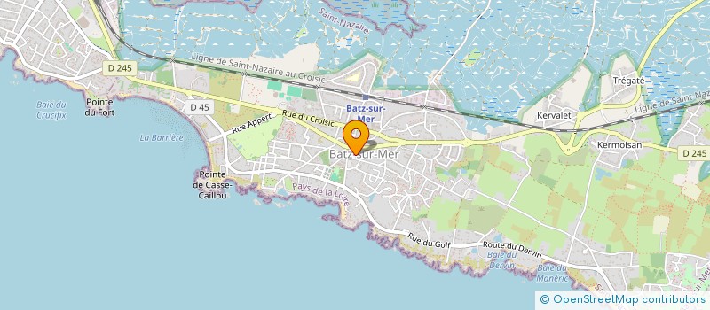 localisation de l'entreprise BIEN ETRE A BATZ - B E A BA  BATZ-SUR-MER