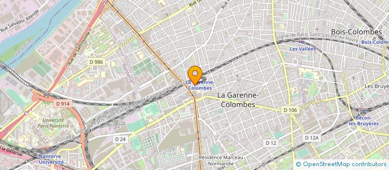 localisation de l'entreprise BIEN ETRE A DOMICILE à LA GARENNE-COLOMBES