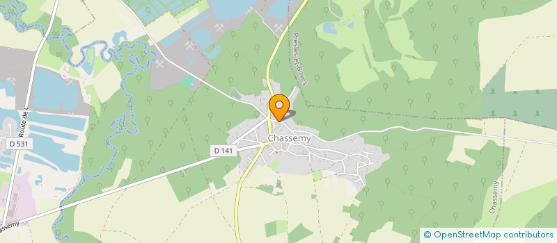 localisation de l'entreprise BIEN-ETRE ANIMATIONS SENIORS  CHASSEMY