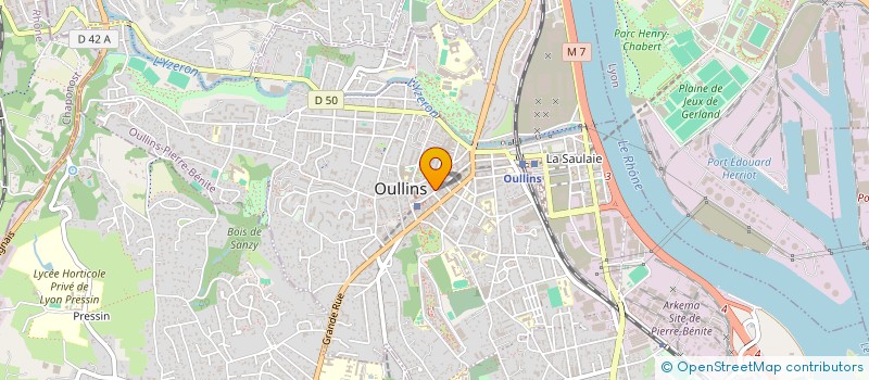 localisation de l'entreprise BIEN ETRE CREATION à OULLINS-PIERRE-BENITE
