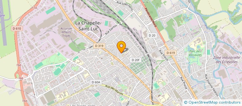 localisation de l'entreprise BIEN ETRE DANS LA COMMUNICATION à LA CHAPELLE-SAINT-LUC