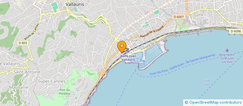 localisation de l'entreprise BIEN ETRE DUPONT INGENIERIE (BEDI) à VALLAURIS