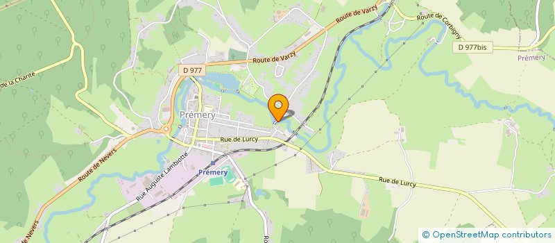 localisation de l'entreprise BIEN-ETRE EN NIEVRE  PREMERY