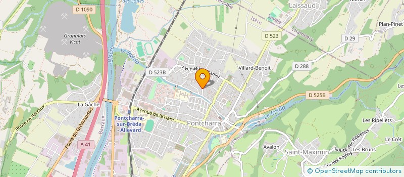 localisation de l'entreprise BIEN ETRE EN RELATION  PONTCHARRA