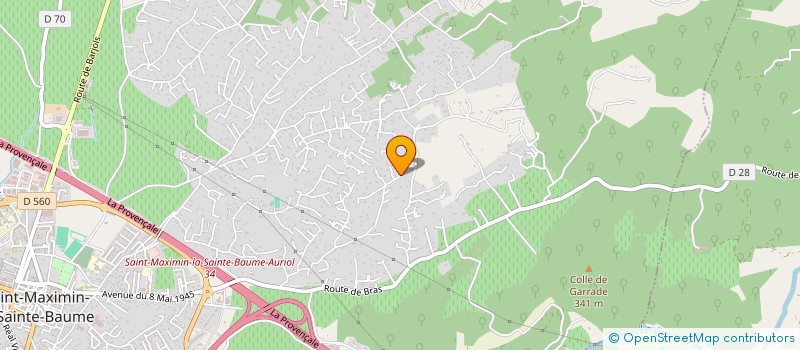 localisation de l'entreprise BIEN-ETRE ENR HOLDING  SAINT-MAXIMIN-LA-SAINTE-BAUME