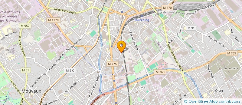 localisation de l'entreprise BIEN ETRE ENVIRONNEMENTAL ET SOCIAL à TOURCOING