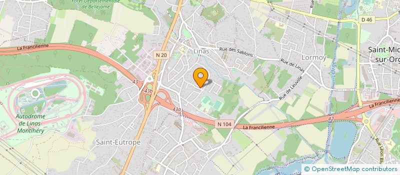 localisation de l'entreprise BIEN ETRE ET COMPAGNIE à LINAS