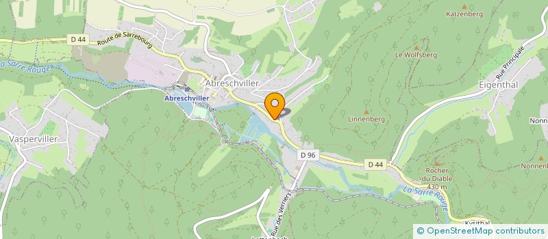 localisation de l'entreprise BIEN -ETRE ET DETENTE  ABRESCHVILLER