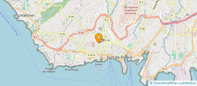 localisation de l'entreprise BIEN-ETRE ET FORME AU QUOTIDIEN à FORT-DE-FRANCE