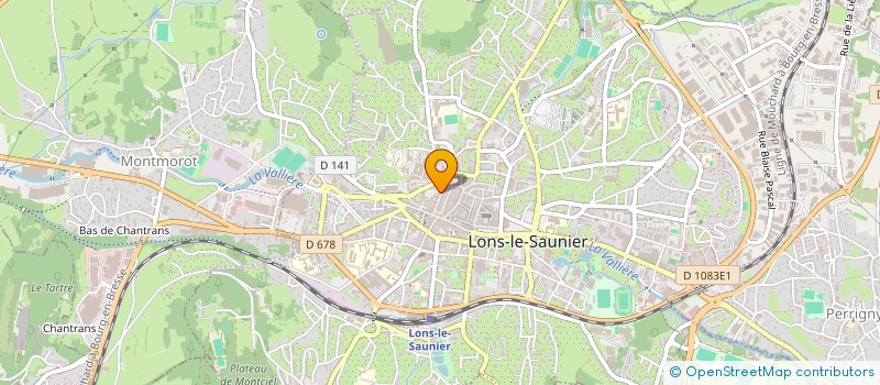 localisation de l'entreprise BIEN ETRE ET MINCEUR à LONS-LE-SAUNIER