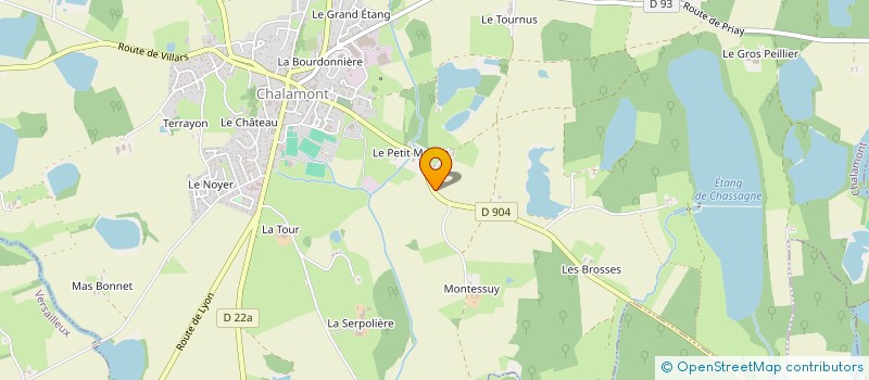 localisation de l'entreprise BIEN ETRE ET QUILIBRE ANIMAL à CHALAMONT