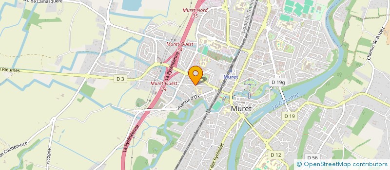 localisation de l'entreprise BIEN ETRE ET SANTE POUR TOUS  MURET