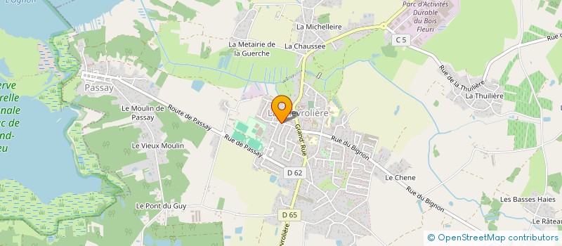 localisation de l'entreprise BIEN ETRE ET SPORT  LA CHEVROLIERE