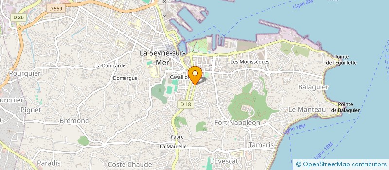 localisation de l'entreprise BIEN ETRE ET TRANQUILLITE VAROISE à LA SEYNE-SUR-MER