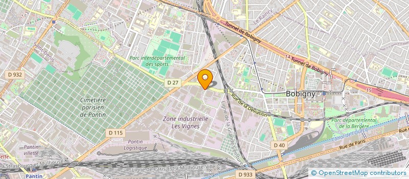 localisation de l'entreprise BIEN-ETRE-PRIVE COM à BOBIGNY