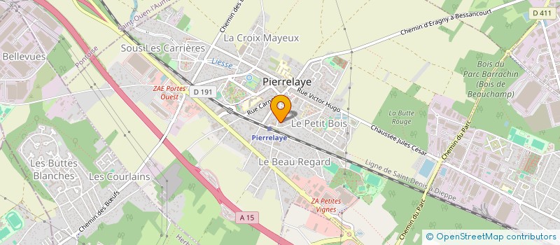 localisation de l'entreprise BIEN-ETRE, RESPIRATION, DETENTE  PIERRELAYE