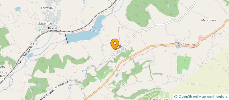 localisation de l'entreprise BIEN-ETRE & SPORT  BAJAMONT