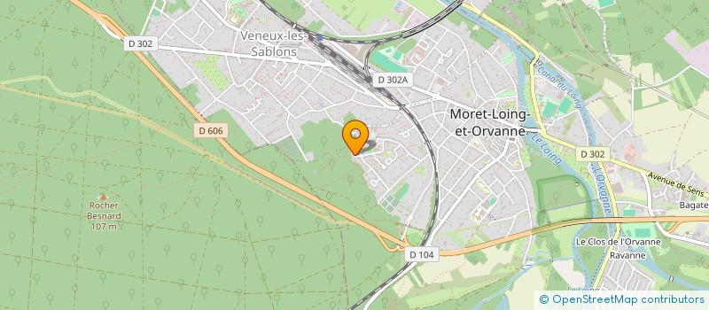 localisation de l'entreprise BIEN GRANDIR ENSEMBLE  MORET-LOING-ET-ORVANNE