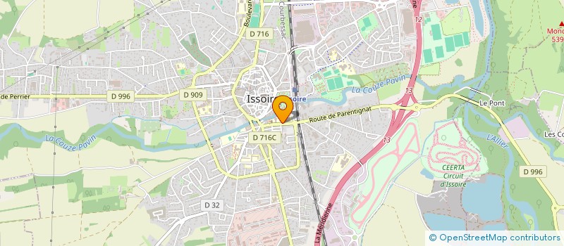 localisation de l'entreprise BIEN NAITRE A ISSOIRE  ISSOIRE