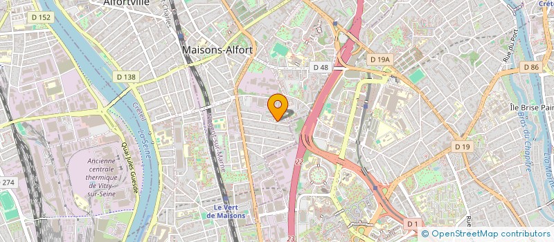 localisation de l'entreprise BIEN NAITRE EN MOUVEMENT  MAISONS-ALFORT