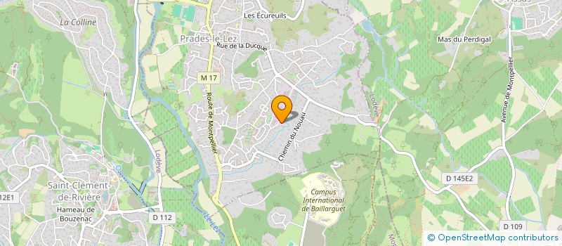 localisation de l'entreprise BIEN NAITRE POUR BIEN ETRE à PRADES-LE-LEZ