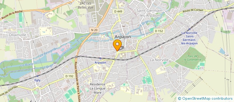 localisation de l'entreprise BIEN ROULER à ARPAJON