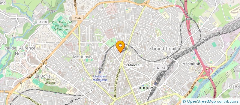 localisation de l'entreprise BIEN SERVI PADEL à LIMOGES