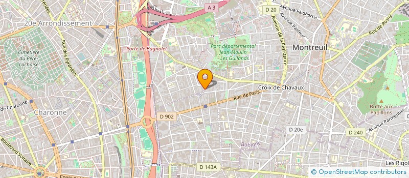 localisation de l'entreprise BIEN TRES BIEN à MONTREUIL
