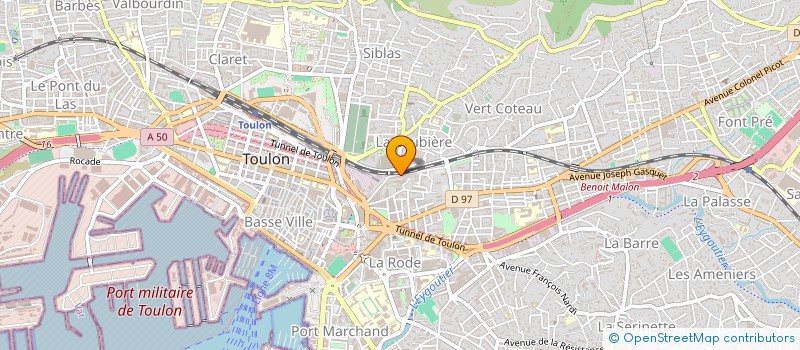 localisation de l'entreprise BIEN VIEILLIR  TOULON