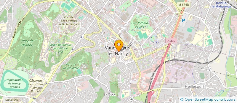 localisation de l'entreprise BIEN VIEILLIR A VANDOEUVRE  VANDUVRE-LES-NANCY