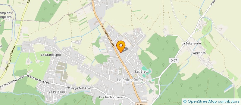 localisation de l'entreprise BIEN VIEILLIR ENSEMBLE DANS LES RESIDENCES POUR PERSONNES AGEES (B.V.E.36) à LE POINCONNET