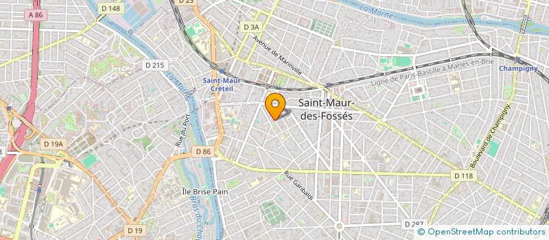 localisation de l'entreprise BIEN VIEILLIR IDF à SAINT-MAUR-DES-FOSSES