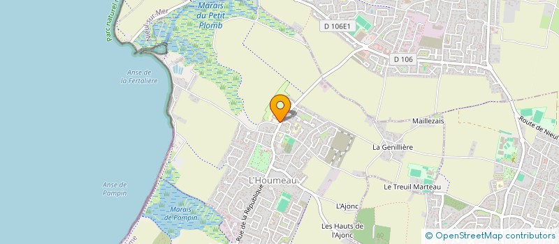 localisation de l'entreprise BIEN VIVRE  L'HOUMEAU