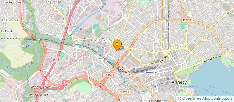 localisation de l'entreprise BIEN VIVRE A CHEVENNES à ANNECY