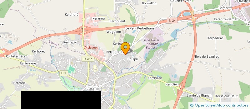 localisation de l'entreprise BIEN VIVRE A MOREAC  MOREAC