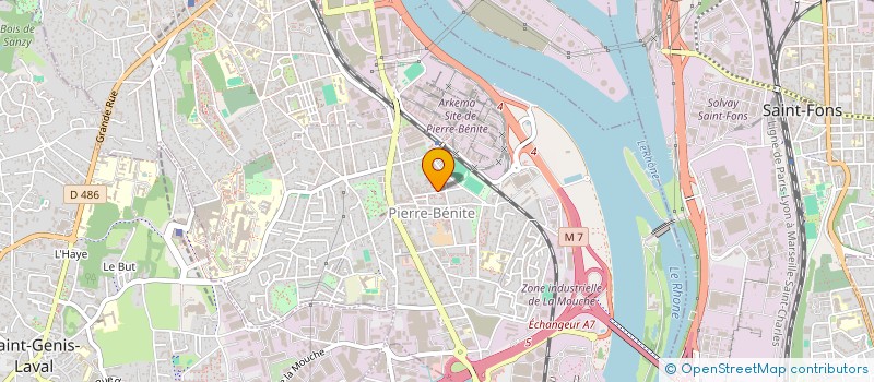 localisation de l'entreprise BIEN VIVRE A PIERRE BENITE  OULLINS-PIERRE-BENITE