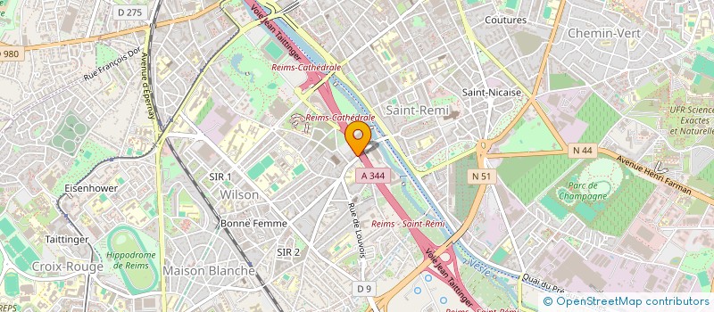 localisation de l'entreprise BIEN VIVRE A SAINTE ANNE  REIMS