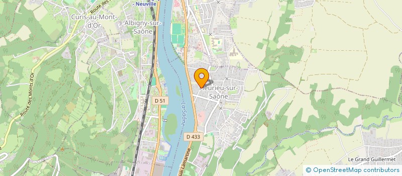 localisation de l'entreprise BIEN VIVRE AT WORK  FLEURIEU-SUR-SAONE