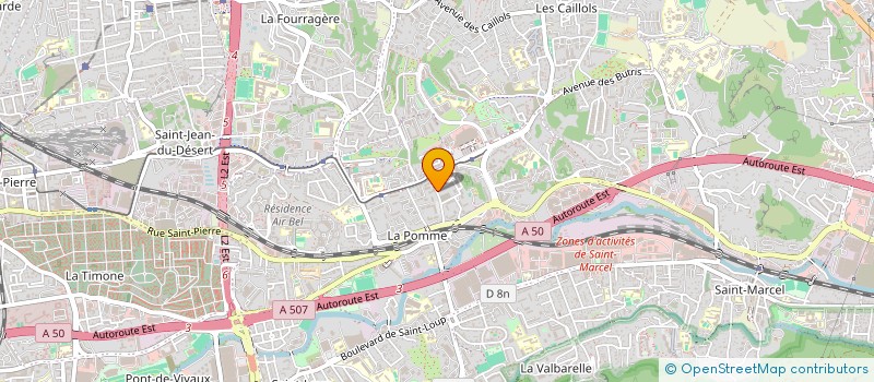 localisation de l'entreprise BIEN VIVRE AUX HAMADRYADES  MARSEILLE 11EME