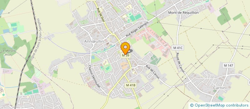 localisation de l'entreprise BIEN VIVRE DANS NOTRE CANTON DE SECLIN SUD  ANNULLIN