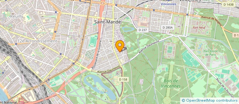 localisation de l'entreprise BIENAIME & FILS à SAINT-MANDE