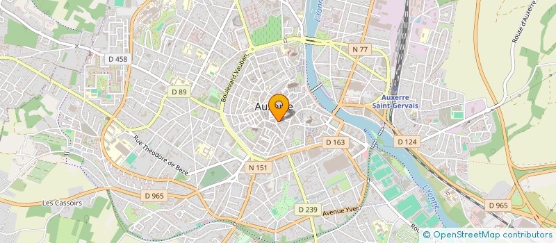 localisation de l'entreprise BIENCOURT / GAYOUT à AUXERRE