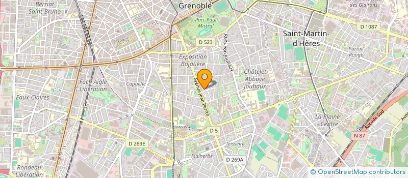 localisation de l'entreprise BIENESTAR à GRENOBLE