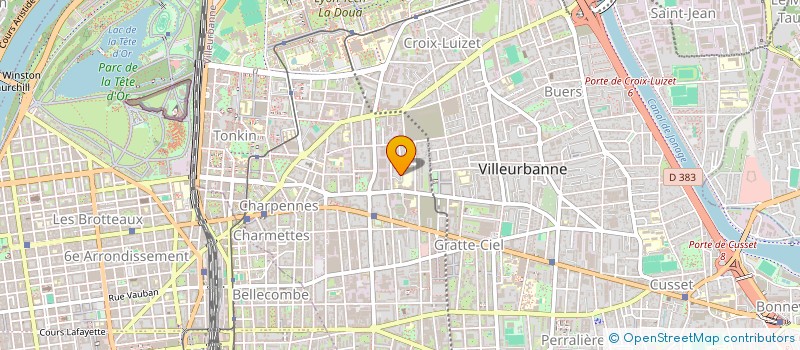 localisation de l'entreprise BIENESTAR  VILLEURBANNE