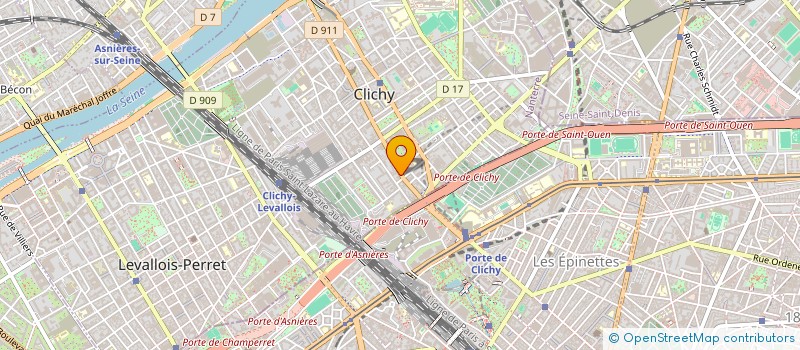 localisation de l'entreprise BIENET TRANSPORT ET TAXIS  CLICHY