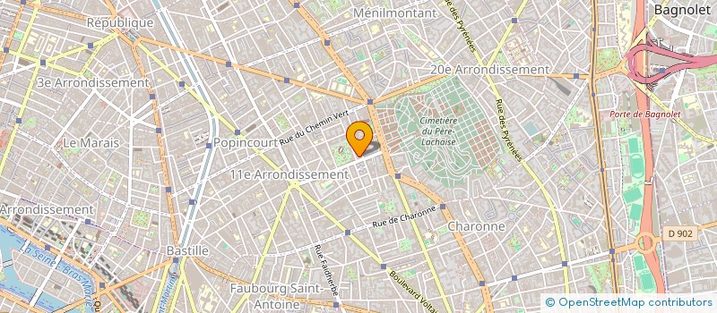 localisation de l'entreprise BIENFAITS ROQUETTE  PARIS